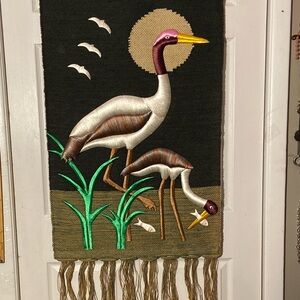 GiTAGGED Crane Ghazipur Woven Jute Handmade Wall Hanging